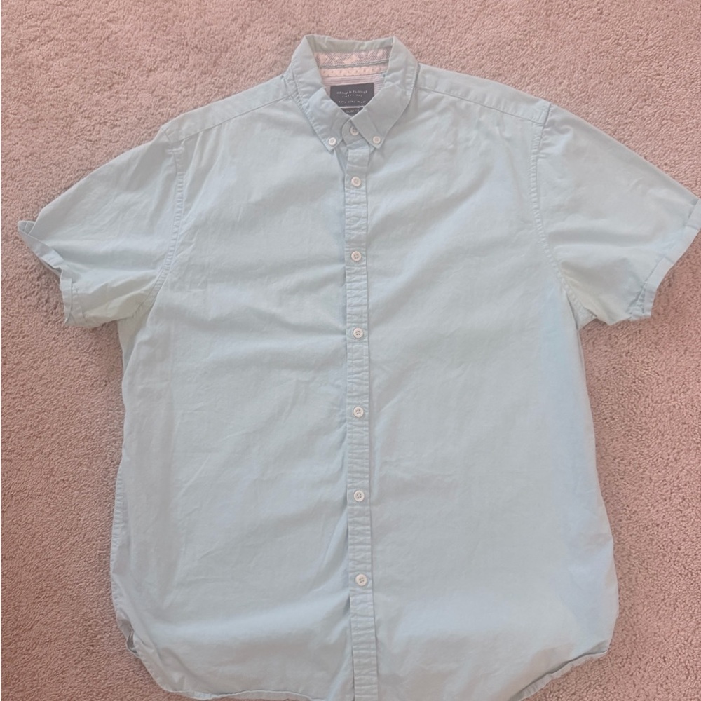 Denim & Flower Men's Light Blue Casual Shirt